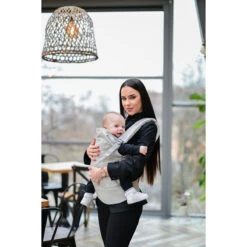 Lorelli Wally Grey Floral Ergonomische Draagzak 1001016-0001 -Kleintje Wereld lorelli wally grey floral ergonomische draagzak 1001016 0001 5