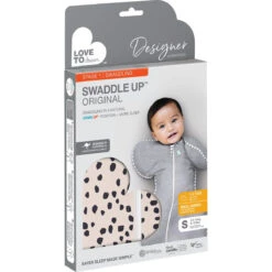 Love To Dream Swaddle Up 1.0 Animal Beige Small 3-6 Kg Inbakerslaapzak L1001252BGES -Kleintje Wereld love to dream swaddle up 1.0 animal beige s verpakking