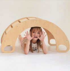 Luna Toys Naturel Houten Schommelstoel / Rocker LU-36899 -Kleintje Wereld luna toys naturel houten schommelstoel rocker lu 36899 6