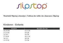 Slipstop Green Botanical Maat 27-29 (M) Schoentjes SS50000026 -Kleintje Wereld maattabel slipstop 23