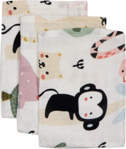Blush & Blossom Animal Hydrofiel Starterset TR-BB4049 -Kleintje Wereld mamaloes blush blossom muslin baby starter pack animal 03