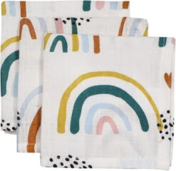 Blush & Blossom Rainbow Hydrofiel Starterset TR-BB4050 -Kleintje Wereld mamaloes blush blossom muslin baby starter pack rainbow 05