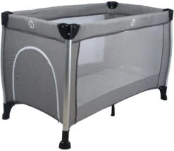 Ding Estilo Melee Grey Ledikant En Reisbedje -Kleintje Wereld mamaloes campingbedje aankleedvlak speelboog