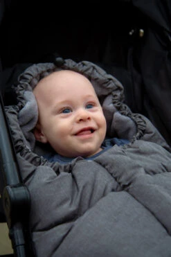 Ding Grey Deluxe Universele Buggy/Wandelwagen Voetenzak DI-252425 -Kleintje Wereld mamaloes ding voetenzak deluxe 02