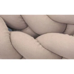 MamaLoes Amy Ajour Nougat 210 Cm Braided Bedbumper 84269 -Kleintje Wereld mamaloes amy ajour nougat 210 cm braided bedbumper 84269 4