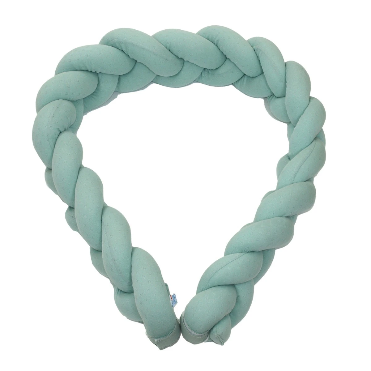MamaLoes Amy Ajour Stonegreen 210 Cm Braided Bedbumper 84270 3 MamaLoes Amy Ajour Stonegreen 210 Cm Braided Bedbumper 84270