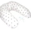 MamaLoes Amy Wit Met Grijze Sterren Voedingskussen 66781