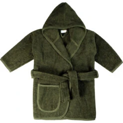 MamaLoes Badstof Groen 0-1jr Badjas ML010307 -Kleintje Wereld mamaloes badstof groen 0 1jr badjas ml010307 03