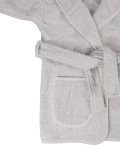 MamaLoes Badstof Light Grey 0-1jr Badjas ML5086 -Kleintje Wereld mamaloes badstof light grey 0 1jr badjas ml5086 01