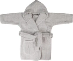 MamaLoes Badstof Light Grey 0-1jr Badjas ML5086 -Kleintje Wereld mamaloes badstof light grey 0 1jr badjas ml5086 06