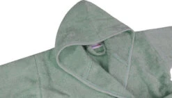 MamaLoes Badstof Stone Green 0-1jr Badjas ML5087 -Kleintje Wereld mamaloes badstof stone green 0 1jr badjas ml5087 04