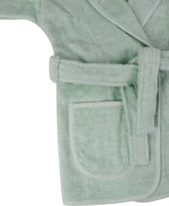 MamaLoes Badstof Stone Green 0-1jr Badjas ML5087 -Kleintje Wereld mamaloes badstof stone green 0 1jr badjas ml5087 05