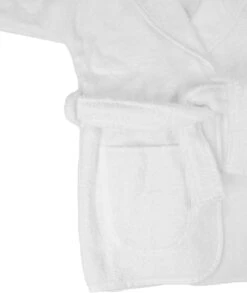 MamaLoes Badstof White 1-2jr Badjas ML5388 -Kleintje Wereld mamaloes badstof white 1 2jr badjas ml5388 04 1