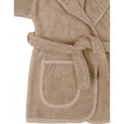 MamaLoes Badstof Zand 1-2jr Badjas ML010306 -Kleintje Wereld mamaloes badstof zand badjas 2 1