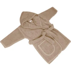 MamaLoes Badstof Zand 1-2jr Badjas ML010306 -Kleintje Wereld mamaloes badstof zand badjas 4 1