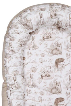 MamaLoes Bos Dieren Omkeerbaar Babynest ML020117 -Kleintje Wereld mamaloes bos dieren omkeerbaar babynest ml020117 3