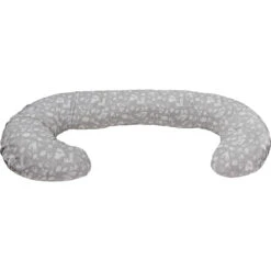 MamaLoes Botanical Animals Grijs C-vorm Voedingskussen ML020410 -Kleintje Wereld mamaloes botanical animals grijs c vorm voedingskussen ml020410 3