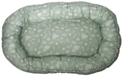 Voorkant -Kleintje Wereld mamaloes botanical stone green babynest 2