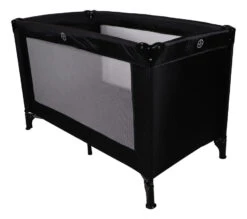 Ding Basic Black Campingbedje -Kleintje Wereld mamaloes ding basic campingbedje black 2