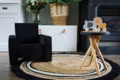 Ding Jamie Velvet Grijs Kinderfauteuil DI-34204 -Kleintje Wereld mamaloes ding jamie 12 3