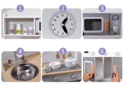 Eco Toys Grijs Moderne Houten Kinderkeuken HC491072 -Kleintje Wereld mamaloes eco toys grijs moderne houten keuken hc491072 jpg 4