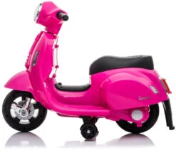 Eco Toys Pink Elektrische Vespa Scooter H1 -Kleintje Wereld mamaloes eco toys pink elektrische vespa scooter h1 2