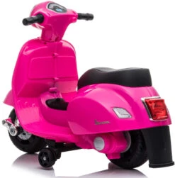 Eco Toys Pink Elektrische Vespa Scooter H1 -Kleintje Wereld mamaloes eco toys pink elektrische vespa scooter h1 4