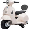 Eco Toys White Elektrische Vespa Scooter H1 -Kleintje Wereld mamaloes eco toys white elektrische vespa scooter h1