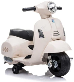 Eco Toys White Elektrische Vespa Scooter H1 -Kleintje Wereld mamaloes eco toys white elektrische vespa scooter h1 7