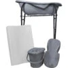 MamaLoes Grijs Badset Incl. Graphite Badstandaard -Kleintje Wereld mamaloes grijs badset incl. graphite badstandaard wit kussen