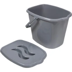 MamaLoes Grijs Badset Incl. Witte Badstandaard -Kleintje Wereld mamaloes grijs luieremmer ml050316 1 2