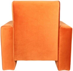 Ding Jamie Velvet Sienna Kinderfauteuil DI-34202 -Kleintje Wereld mamaloes kinderfauteuil velvet oranje 03k