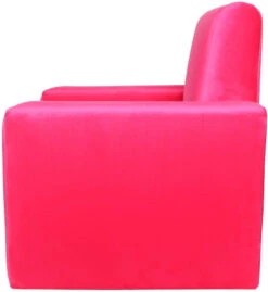 Ding Jamie Velvet Roze Kinderfauteuil DI-34206 -Kleintje Wereld mamaloes kinderfauteuil velvet roze 02k