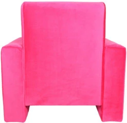Ding Jamie Velvet Roze Kinderfauteuil DI-34206 -Kleintje Wereld mamaloes kinderfauteuil velvet roze 03k