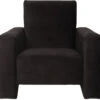Ding Jamie Velvet Zwart Kinderfauteuil DI-34203