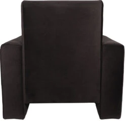 Ding Jamie Velvet Zwart Kinderfauteuil DI-34203 -Kleintje Wereld mamaloes kinderfauteuil velvet zwart 03k