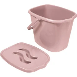 MamaLoes Licht Roze Badset Incl. Zwarte Badstandaard -Kleintje Wereld mamaloes licht roze luieremmer ml050304 1 1