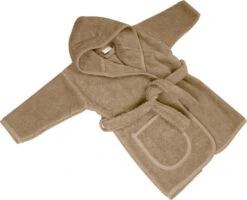 MamaLoes Badstof Nougat 1-2jr Badjas ML010302 -Kleintje Wereld mamaloes nougat 1 2 jaar badjas ml010302 06