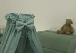 MamaLoes Pure Stonegreen Deluxe Wit Baby Wiegje 80635 11 MamaLoes Pure Stonegreen Deluxe Wit Baby Wiegje 80635 -Kleintje Wereld mamaloes pure stonegreen deluxe wit baby wiegje 80635