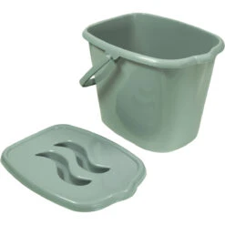 MamaLoes Stone Green Badset Incl. Zwarte Badstandaard -Kleintje Wereld mamaloes stone green luieremmer ml050310 1 1