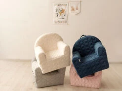 Albero Mio Velvet Grijs Kinderfauteuil -Kleintje Wereld mamaloes velvet grijs kinderfauteuil 4