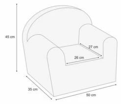 Albero Mio Velvet Grijs Kinderfauteuil -Kleintje Wereld mamaloes velvet grijs kinderfauteuil 5