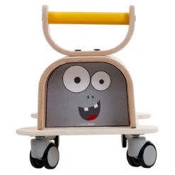 Mamatoyz Cute Monster Houten Loopauto MT04 -Kleintje Wereld mamatoyz cute monster houten loopwagen mt04 2