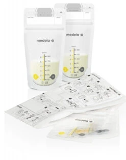 Medela 50 Stuks Moedermelk Bewaarzakjes 008.0410 -Kleintje Wereld medela moedermelk bewaarzakjes 3