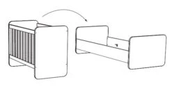 Meegroei Babykamer Naomi: Meegroei Ledikant En Commode -Kleintje Wereld meegroeiledikant naomi naobb20 2 1920x1920