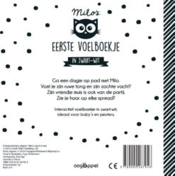 Milo's Eerste Voelboekje In Zwart-Wit Kinderboek 7956 -Kleintje Wereld milo s eerste voelboekje in zwart wit kinderboek 7956 2