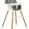 Momi Flovi Light Grey/White 2-in-1 Kinderstoel KRKA00020 -Kleintje Wereld momi flovi light grey white kinderstoel krka00020 1