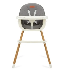 Momi Flovi Light Grey/White 2-in-1 Kinderstoel KRKA00020 -Kleintje Wereld momi flovi light grey white kinderstoel krka00020 2
