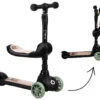 Momi Kiuru Black 2-in-1 Step/Loopfiets HUBA00035 -Kleintje Wereld momi kiuru black 2 in 1 step loopfiets huba00035 1