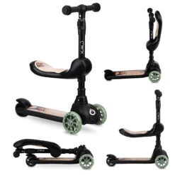 Momi Kiuru Black 2-in-1 Step/Loopfiets HUBA00035 -Kleintje Wereld momi kiuru black 2 in 1 step loopfiets huba00035 10